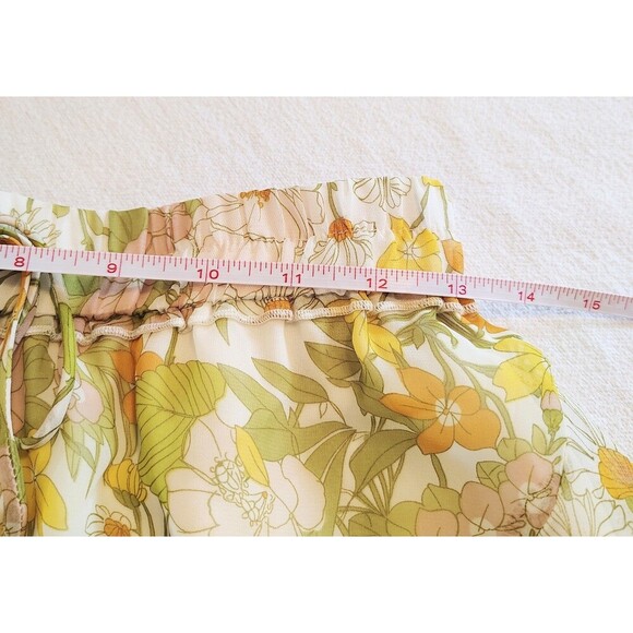 Floral Pull On Skirt Small Flowing Cottagecore Retro Boho Size Small - Picture 2 of 8